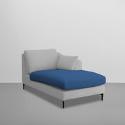 Cortina RHS 4 Seater L Shape Sofa Set for Living Room (Blue Grey Fabric) Premium Fabric Sofa