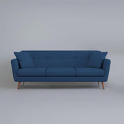 Letty 3 Seater Sofa Set for Living Room (Blue Colour) Premium Fabric Sofa