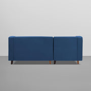 Lifestyle 4 Seater LHS L Shape Sofa Set for Living Room - (Blue Fabric) Premium Fabric Sofa Set