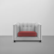Sinclair 1 Seater Sofa Set for Living Room (Blue Colour) Premium Fabric Sofa