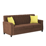 Rogelio 1 Seater Sofa Set for Living Room (Black Fabric)
