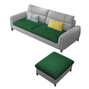 Francis 3 Seater Sofa with Ottoman Set for Living Room (Green Grey Fabric)