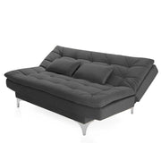 Danny 3 Seater Sofa Cum Bed for Living Room Premium Fabric Sofa for Living Room (Black Colour Premium Fabric)