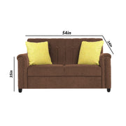Rogelio 1 Seater Sofa Set for Living Room (Black Fabric)