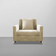 Garcia 1 Seater Sofa Set for Living Room (Black Colour) Premium Fabric Sofa