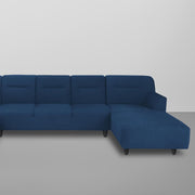 Ragno 8 Seater U Shape Sofa Set for Living Room (Blue Fabric) Premium Fabric Sofa