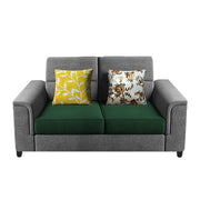 Nancy 2 Seater Sofa Set for Living Room | Color - Brown Grey