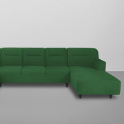 Ragno 8 Seater U Shape Sofa Set for Living Room (Green Fabric) Premium Fabric Sofa