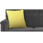 Rogelio 1 Seater Sofa Set for Living Room (Black Fabric)