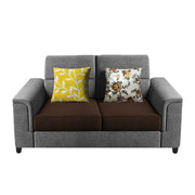 Nancy 2 Seater Sofa Set for Living Room | Color - Brown Grey