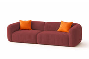 Vesta Modern Velvet Bubble Cloud Sofa, Tufted Design Upholstered 3+1+1 Seater Sofa Set for Living Room, (Black Colour) Premium Velvet Fabric Sofa