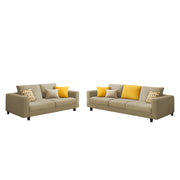 Minta 3+2 Seater Sofa Set for Living Room (Black Colour Fabric) Premium Fabric Sofa