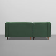 Lifestyle 4 Seater LHS L Shape Sofa Set for Living Room - (Green Fabric) Premium Fabric Sofa Set