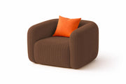 Vesta Modern Velvet Bubble Cloud Sofa, Tufted Design Upholstered 3+1+1 Seater Sofa Set for Living Room, (Black Colour) Premium Velvet Fabric Sofa