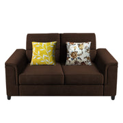 Nancy 2 Seater Sofa Set for Living Room | Color - Brown Grey