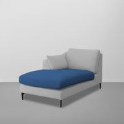 Cortina LHS 4 Seater L Shape Sofa Set for Living Room (Blue Grey Fabric) Premium Fabric Sofa