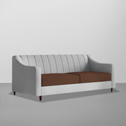 Mobius 3 Seater Sofa Set for Living Room (Brown Grey Colour Sofa) Premium Fabric Sofa for Living Room