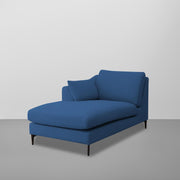 Cortina LHS 4 Seater L Shape Sofa Set for Living Room (Blue Fabric) Premium Fabric Sofa