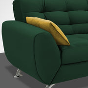 Leadown 3 Seater Sofa for Living Room (Green) Premium Fabric Sofa