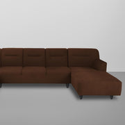 Ragno 8 Seater U Shape Sofa Set for Living Room (Brown Fabric) Premium Fabric Sofa