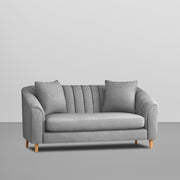 Doraldo 2 Seater Sofa Set for Living Room (Black Colour Fabric) Premium Fabric Sofa for Living Room