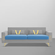 Ivary 3 Seater Sofa Set for Living Room (Black Colour) Premium Fabric Sofa