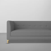 Magnus 3 Seater Sofa Set for Living Room (Dark Grey Colour) Premium Fabric Sofa