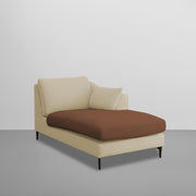 Cortina RHS 4 Seater L Shape Sofa Set for Living Room (Cream Brown Fabric) Premium Fabric Sofa