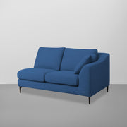 Cortina LHS 4 Seater L Shape Sofa Set for Living Room (Blue Fabric) Premium Fabric Sofa