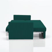 Clifton 3 Seater Sofa Cum Bed for Living Room (Pine Fabric) Premium Fabric Sofa