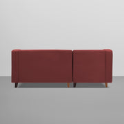 Lifestyle 4 Seater LHS L Shape Sofa Set for Living Room - (Maroon Fabric) Premium Fabric Sofa Set