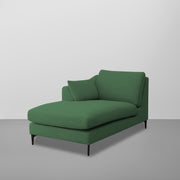 Cortina LHS 4 Seater L Shape Sofa Set for Living Room (Green Fabric) Premium Fabric Sofa