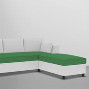 Blustin RHS 4 Seater L Shape Sofa Set for Living Room (Green Grey Fabric) Premium Fabric Sofa