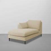 Cortina LHS 4 Seater L Shape Sofa Set for Living Room (Cream Fabric) Premium Fabric Sofa