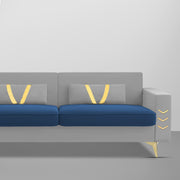 Ivary 3 Seater Sofa Set for Living Room (Black Colour) Premium Fabric Sofa