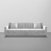 Garcia 3 Seater Sofa Set for Living Room (Blue Black Colour) Premium Fabric Sofa