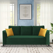 Francy 3 Seater Sofa Set for Living Room | (Turquise Fabric)