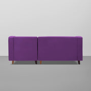 Lifestyle 4 Seater RHS L Shape Sofa Set for Living Room - (Purple Fabric) Premium Fabric Sofa Set