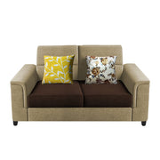 Nancy 2 Seater Sofa Set for Living Room | Color - Brown Grey