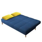 Casaliving Broden 3 Seater Sofa Cum Bed for Living Room (Blue Colour Fabric) Premium Fabric Sofa Cum Bed for Living Room