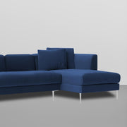 Vesco RHS 6 Seater L Shape Sofa Set for Living Room (Blue) Premium Fabric Sofa