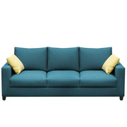 Rihan 3 Seater Sofa Set Living Room (Turquise Fabric)