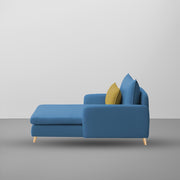 Vive 1 Seater Lounge Sofa for Living Room (Turquise Colour) Premium Fabric Sofa