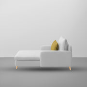 Vive 1 Seater Lounge Sofa for Living Room (Grey Colour) Premium Fabric Sofa