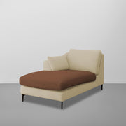 Cortina LHS 4 Seater L Shape Sofa Set for Living Room (Cream Brown Fabric) Premium Fabric Sofa
