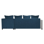 Rio 6 Seater L Shape Sofa for Living Room | Color - Blue Grey Fabric| Right Side Sofa