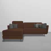Arlond LHS 4 Seater L Shape Sofa Set for Living Room (Brown Fabric) Premium Fabric Sofa
