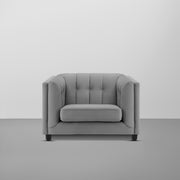 Sinclair 1 Seater Sofa Set for Living Room (Blue Colour) Premium Fabric Sofa