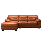 Raster RHS 4 Seater L Shape Sofa Set for Living Room (Tan) Premium Leathertte Fabric Sofa