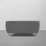 Grayon 3 Seater Convertible Sofa Set for Living Room, 3 Seater & Ottoman Modular Sectional Couch for Small Space (Black Colour) Fabric Sofa Set